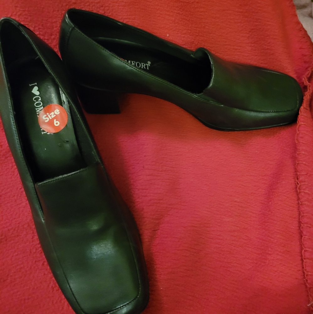 I Love Comfort - Genuine Black Leather Shoes